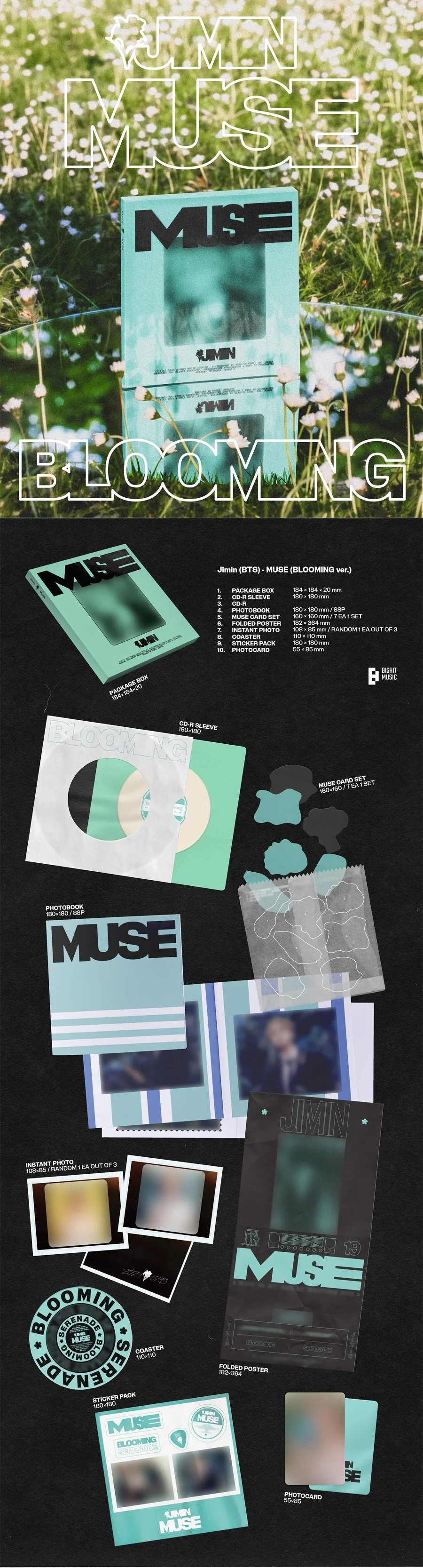 Official album preorder Jimin (BTS) / MUSE — Dumber Studios